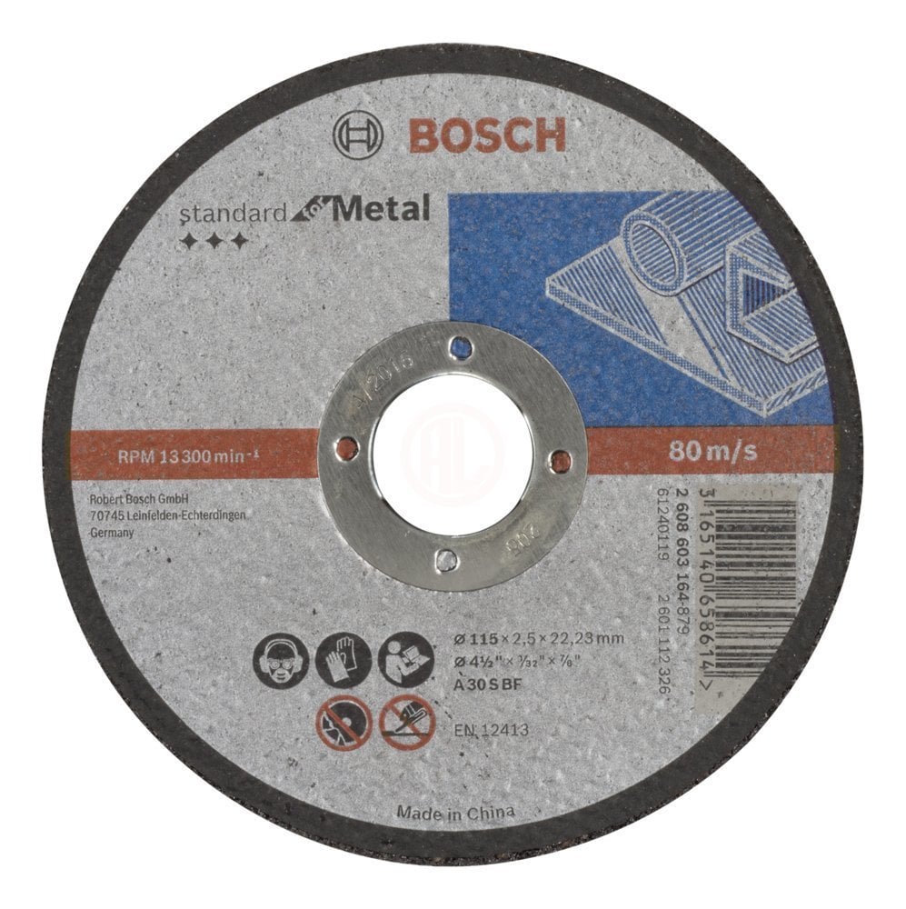 3165140658614-main Bosch Kesme Diski Standard For Metal Düz 115x22,23x2,5 mm (A 30 S BF) - 2608603164 - Görsel 1