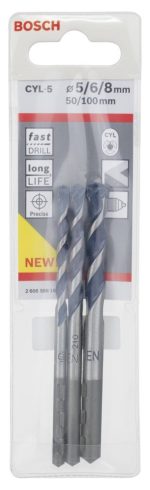 Bosch Beton Matkap Ucu CYL-5 BlueGT Set (3 Parça 5-6-8 mm) - 2608588164 - Görsel 2