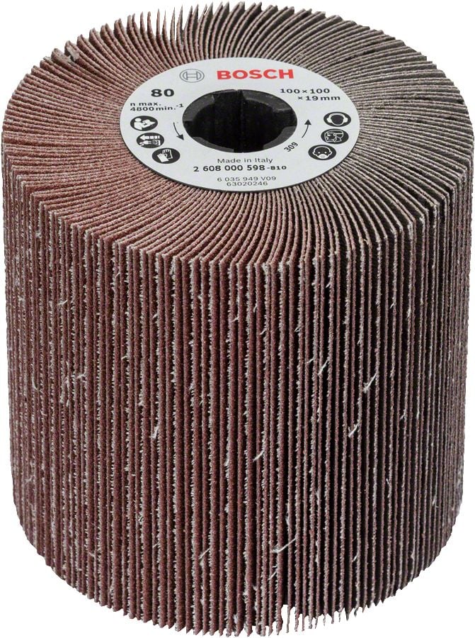3165140732819-main Bosch Flap Mop Zımpara 100x100x19 mm 80 Kum (GBR 14 CE) - 2608000598 - Görsel 1