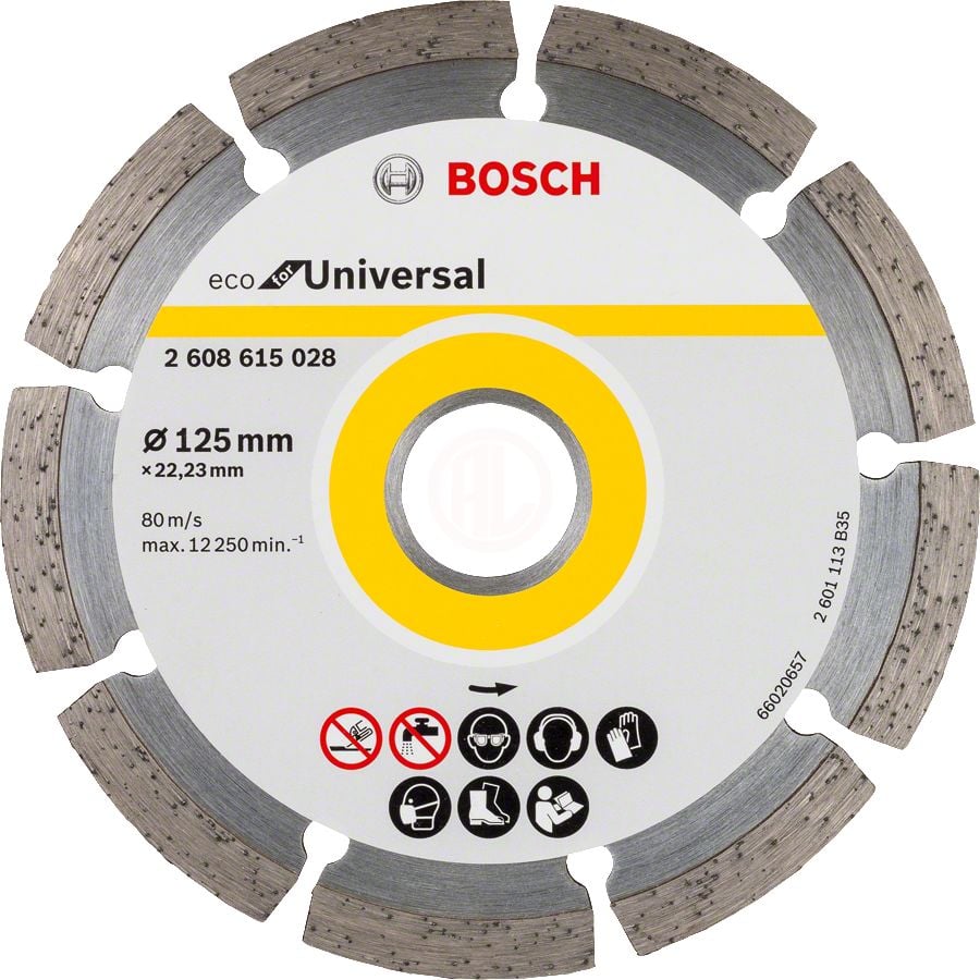 3165140857055-main Bosch Elmas Kesme Diski Eco For Universal Segmanlı 125x22,23 mm (1 Adet) - 2608615028 - Görsel 1