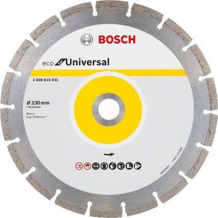 Bosch Elmas Kesme Diski Eco For Universal Segmanlı 230x22,23 mm (1 Adet) - 2608615031