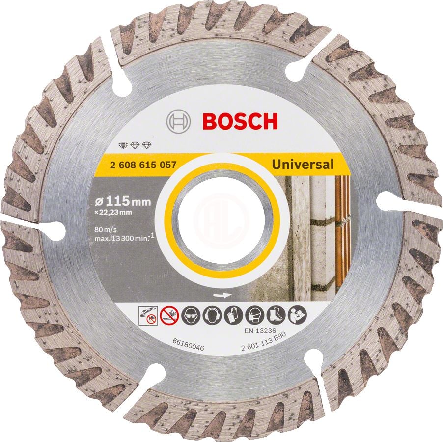 3165140869676-main Bosch Elmas Kesme Diski Standard For Universal 115x22,23 mm - 2608615057 - Görsel 1