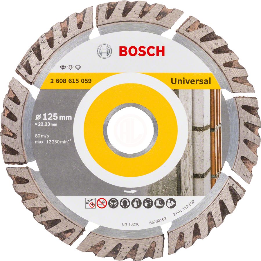 3165140869690-main Bosch Elmas Kesme Diski Standard For Universal 125x22,23 mm - 2608615059 - Görsel 1