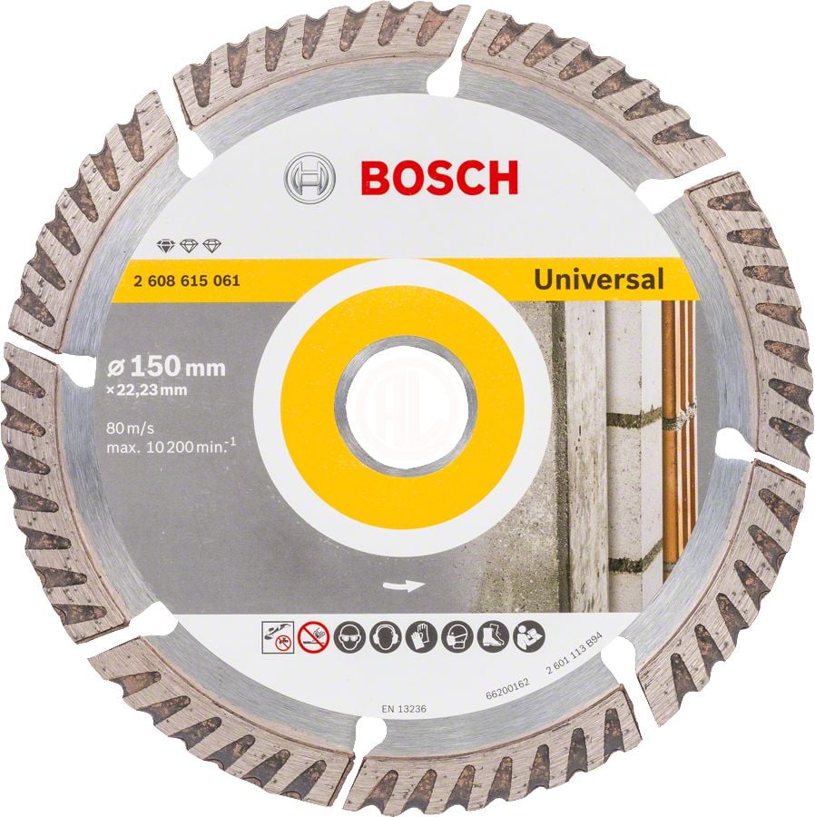3165140869713-main Bosch Elmas Kesme Diski Standard For Universal 150x22,23 mm - 2608615061 - Görsel 1