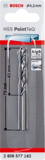 Bosch Metal Matkap Ucu HSS PointTeQ (DIN 338) 4,2 mm (1 Adet) - 2608577162 - Görsel 2