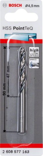 Bosch Metal Matkap Ucu HSS PointTeQ (DIN 338) 4,5 mm (1 Adet) - 2608577163 - Görsel 2