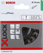 Bosch X-Lock Paslanmaz Çelik Burgulu Çanak Fırça Heavy For Inox 75x0,50 mm - 2608620729 - Görsel 2