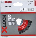 Bosch X-Lock Çelik Saçaklı Yuvarlak Fırça Clean For Metal 115x0,30 mm - 2608620732 - Görsel 2