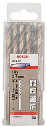 Bosch Metal Matkap Ucu HSS-Co DIN 338 (Altın) 7,0x109 mm (10 Adet) - 2608585892 - Görsel 2