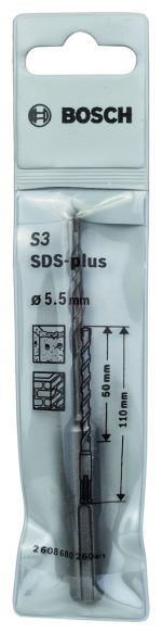Bosch SDS-Plus-1 Kırıcı Delici Uç 5,5x110 mm (1 Adet) - 2608680260 - Görsel 2
