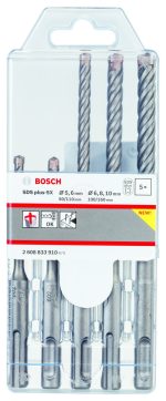 Bosch SDS Plus-5X Kırıcı Delici Uç Set (5 Parça Ø5-10 mm) - 2608833910 - Görsel 2