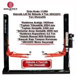 World Force - Hidrolik Lift İki Sütunlu 4 Ton 380/220V Yarı Otomatik - Görsel 2