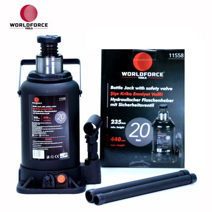 World Force - Hidrolik Şişe Kriko 20 Ton 235-440mm