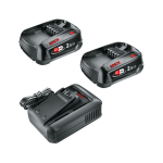 Bosch Akü Şarj Cihazı 18 Volt Başlangıç Seti (2x2,5 Ah+Al 18V-44) - 1600A031T5