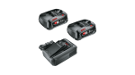 Bosch Akü Şarj Cihazı 18 Volt Başlangıç Seti (2x2,5 Ah+Al 18V-44) - 1600A031T5