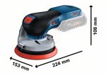 Bosch Akülü Zımpara Makinesi Eksantrik GEX 18V-125 (Aküsüz) - 0601372201 - Görsel 2