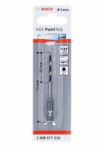 Bosch Metal Matkap Ucu HSS PointTeQ 1/4 İnç Altıgen Şaft 3,0 mm - 2608577519 - Görsel 2