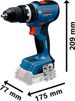 Bosch Gsb 18V-65 Akülü Darbeli Delme Vidalama (Solo Model) - Görsel 2