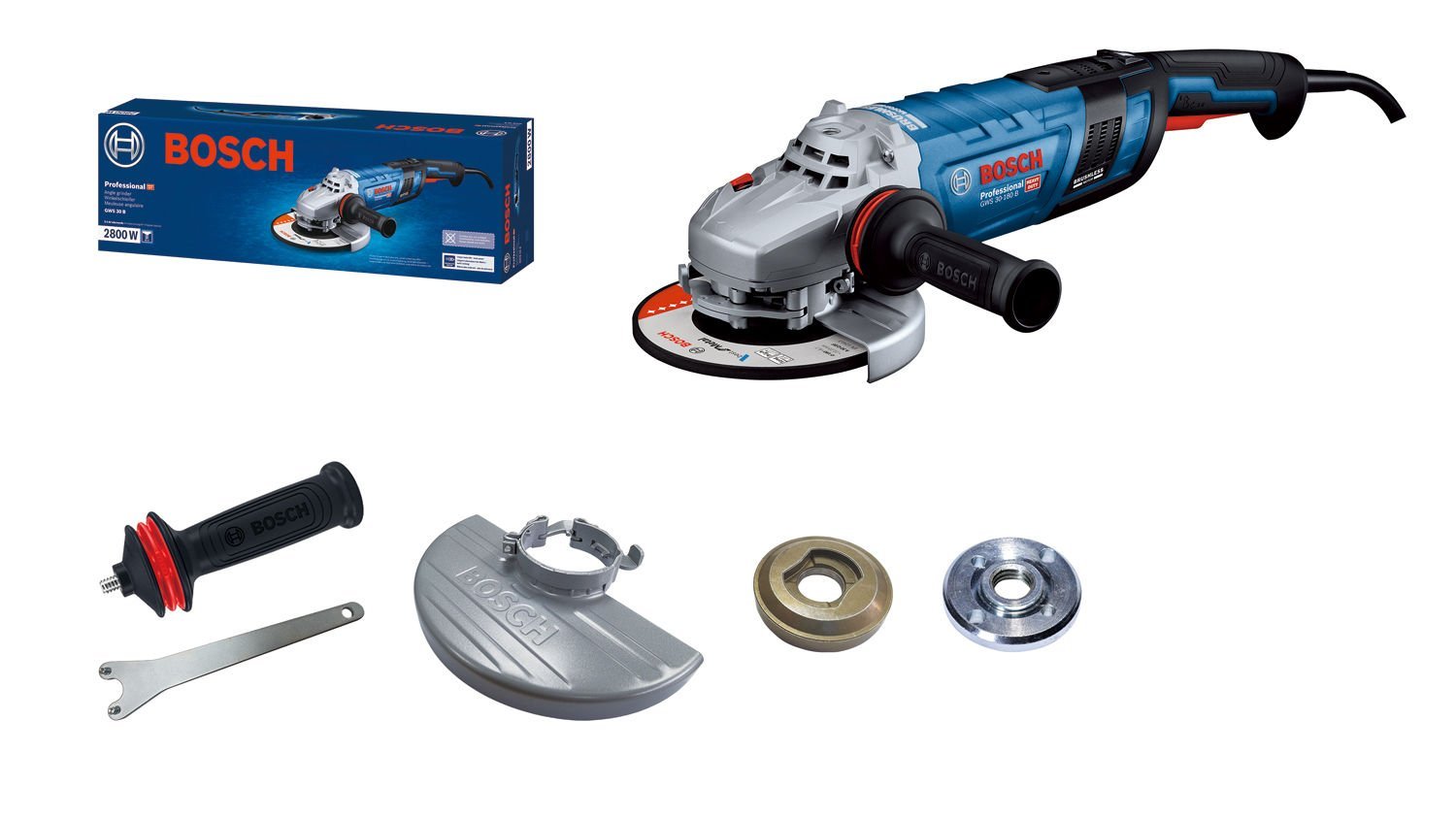 gws-30-b-sos-1-10 Bosch Büyük Taşlama Makinesi GWS 30-230 B (230 mm) - 06018G1000 - Görsel 1