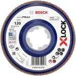 Bosch x551 Exm Düz Plastik Flap Disk x-Lock 120 Kum 125 Mm - 2608619818