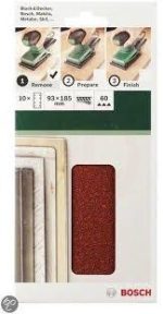 Bosch Titreşimli Zımpara Kağıdı 8 Delik 93x230 mm Set (10 Parça) - 2609256B00 - Görsel 4