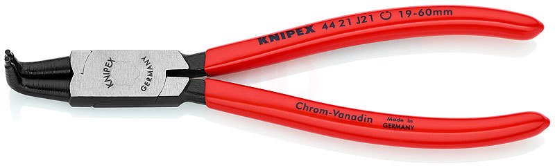 kni4421j21 Knipex 44 21 J21 EĞRİ 90* İÇ SEGMAN PENSİ - KNI4421J21 - Görsel 1