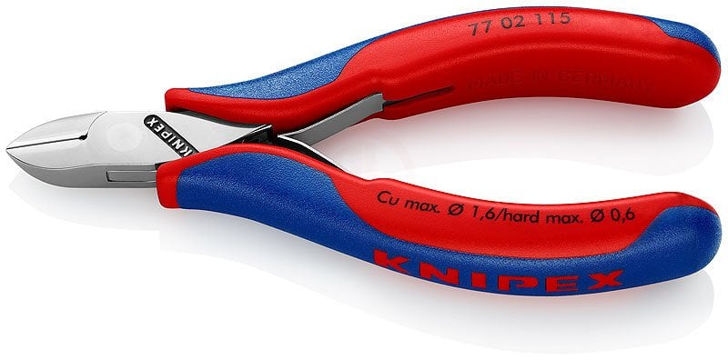 kni7702115 Knipex 77 02 ELEKTRONİKÇİ YAN KESKİ 115 MM - KNI7702115 - Görsel 1