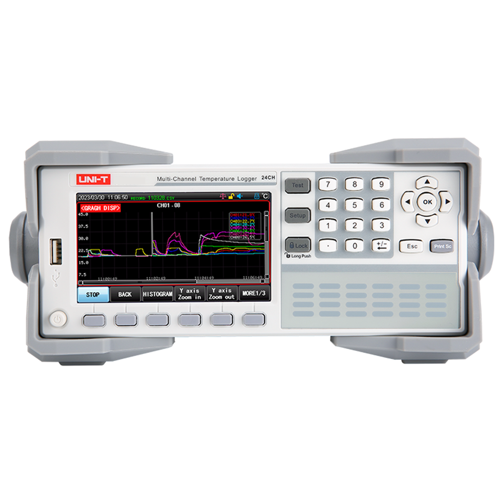 ut3240-2 UNI-T UT3240+ Çok Kanallı Sıcaklık Ölçüm Cihazı 40 Kanal -200~1800℃ - Görsel 1