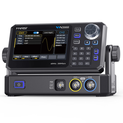 FNIRSI TSG6020 2 Kanallı 60MHz 200MSa/s Fonksiyon Sinyal Jeneratörü