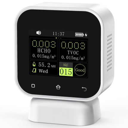 FNIRSI SFD-02 4'ü 1 Arada İç Hava Kalitesi Monitörü – Dokunmatik Ekranlı HCHO & TVOC Ölçüm Cihazı